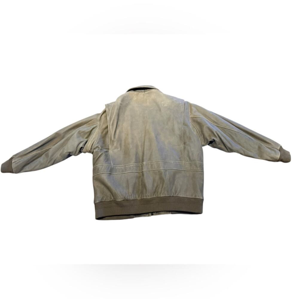 Cabela's Brown Leather Bomber Jacket/Coat Thinsulate Insulation Mens Size XL - Picture 2 of 14